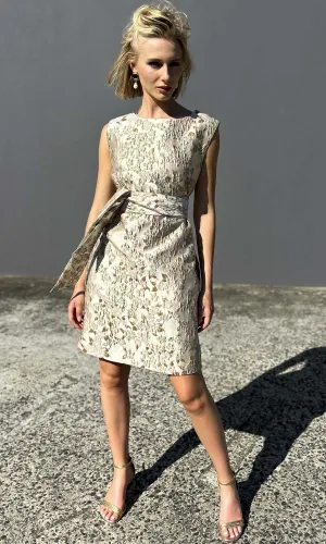 hoss Babette Silk Dress -  Luxen Leaf