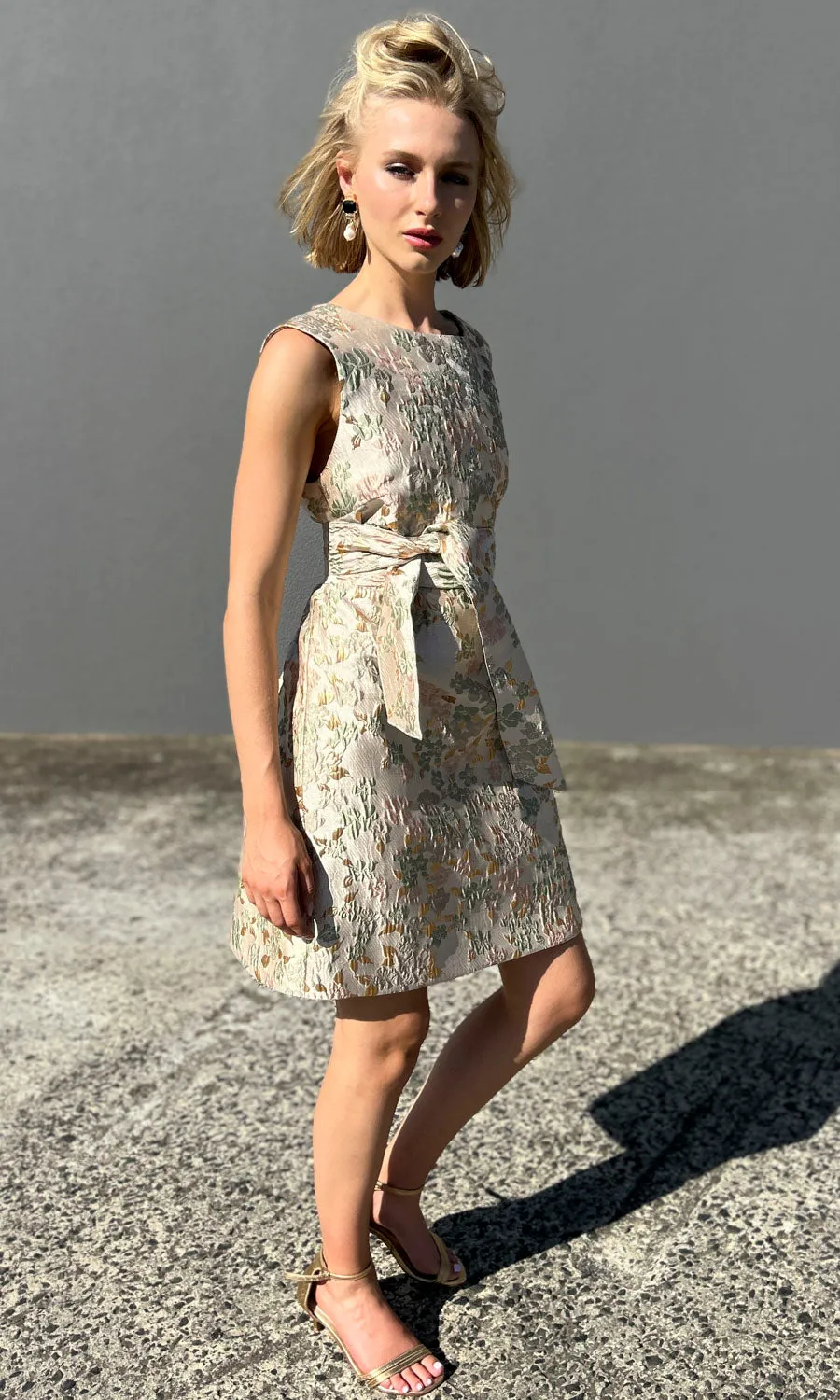 hoss Babette Silk Dress -  Luxen Leaf