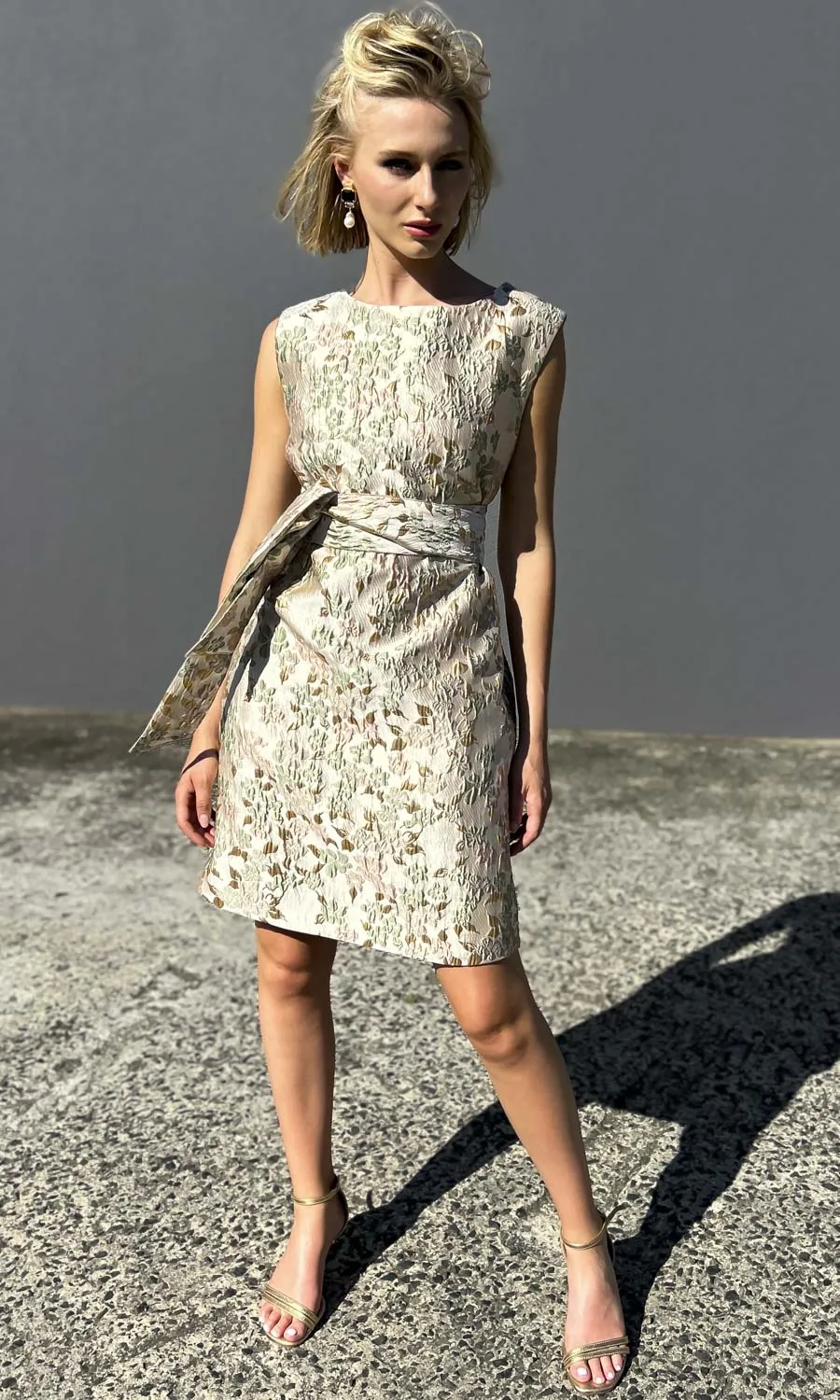 hoss Babette Silk Dress -  Luxen Leaf
