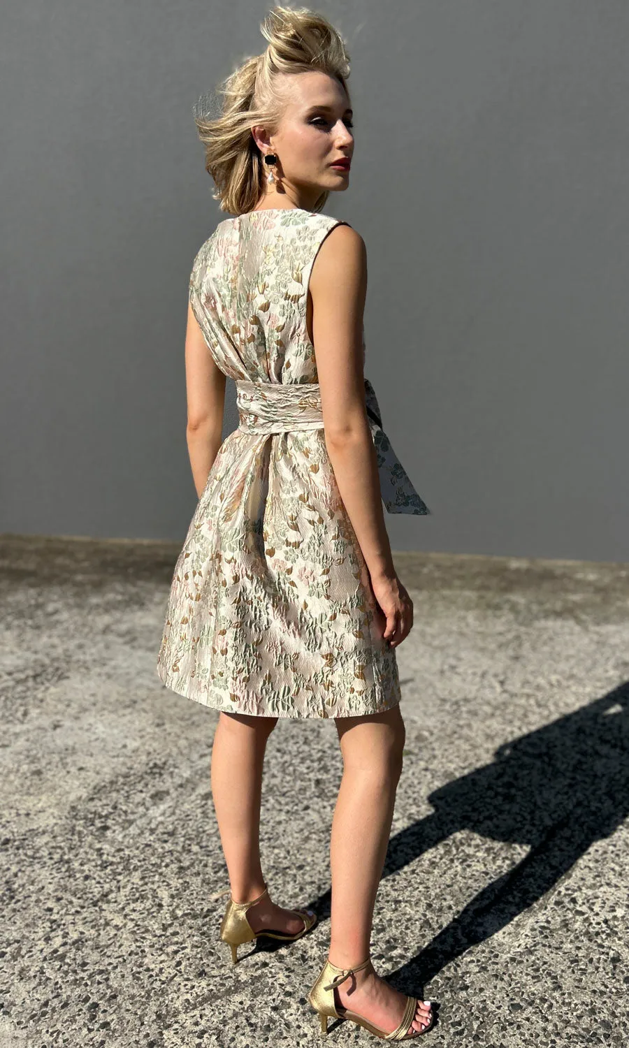 hoss Babette Silk Dress -  Luxen Leaf