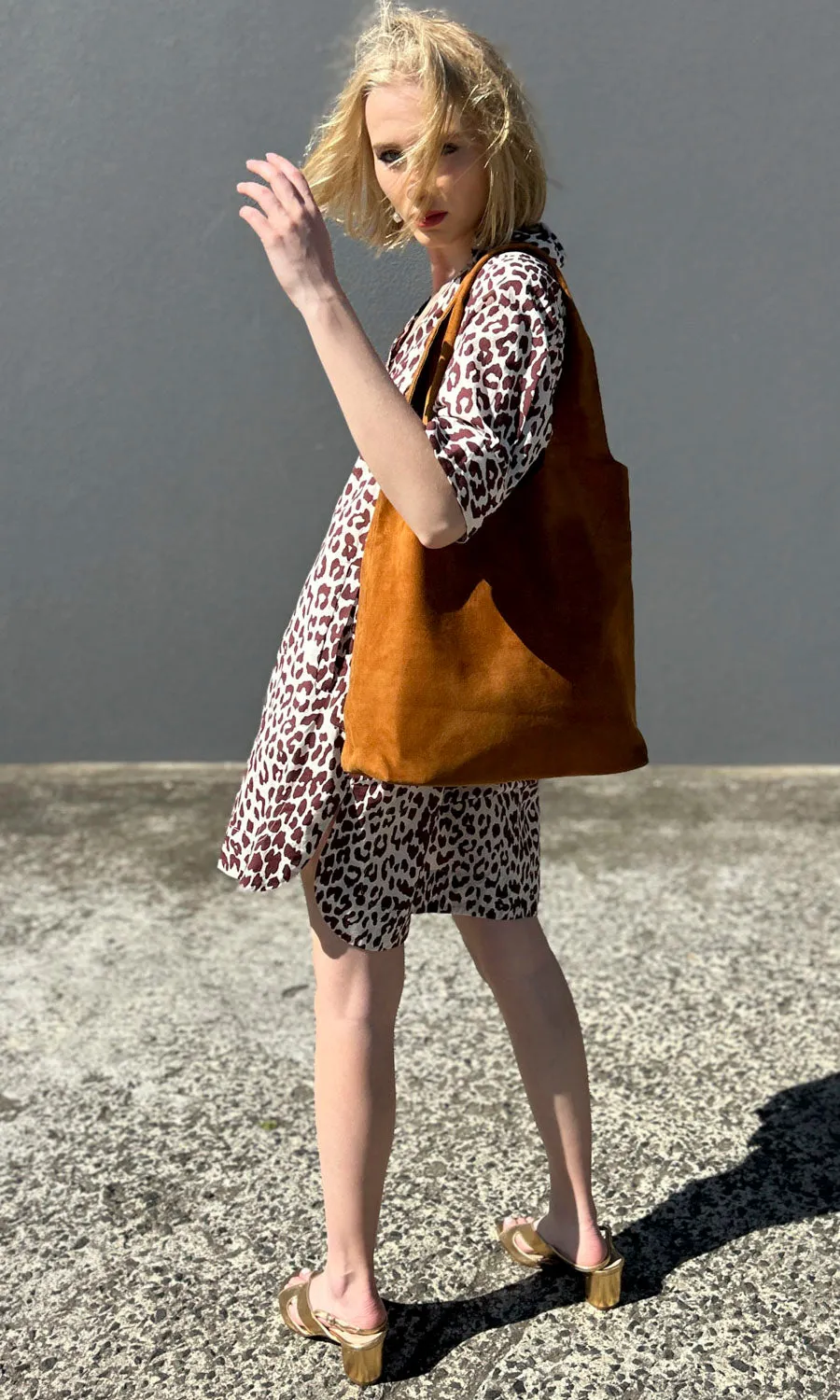 hoss Choc Animal Print Ginger Dress