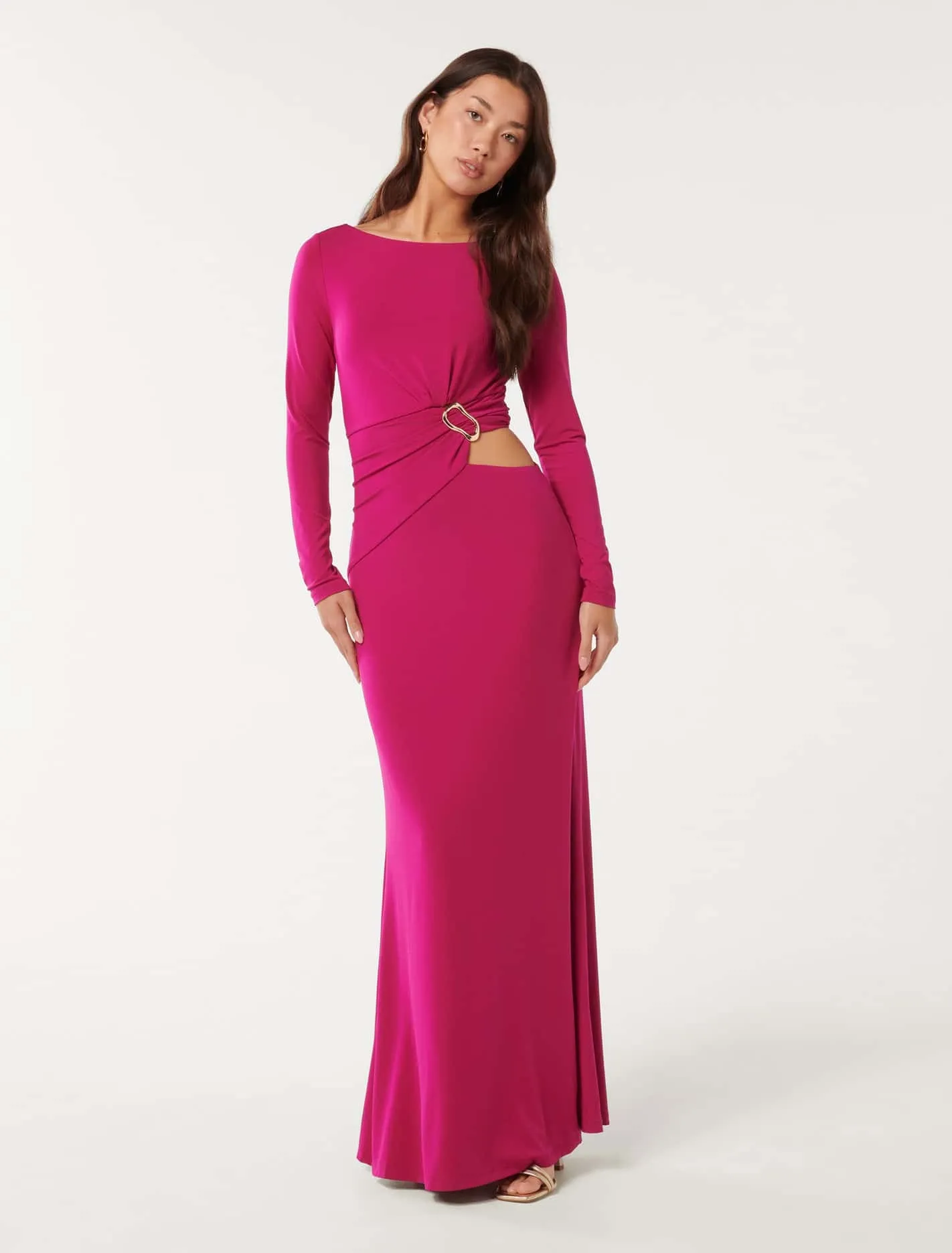 Ida Cut Out Jersey Maxi Dress