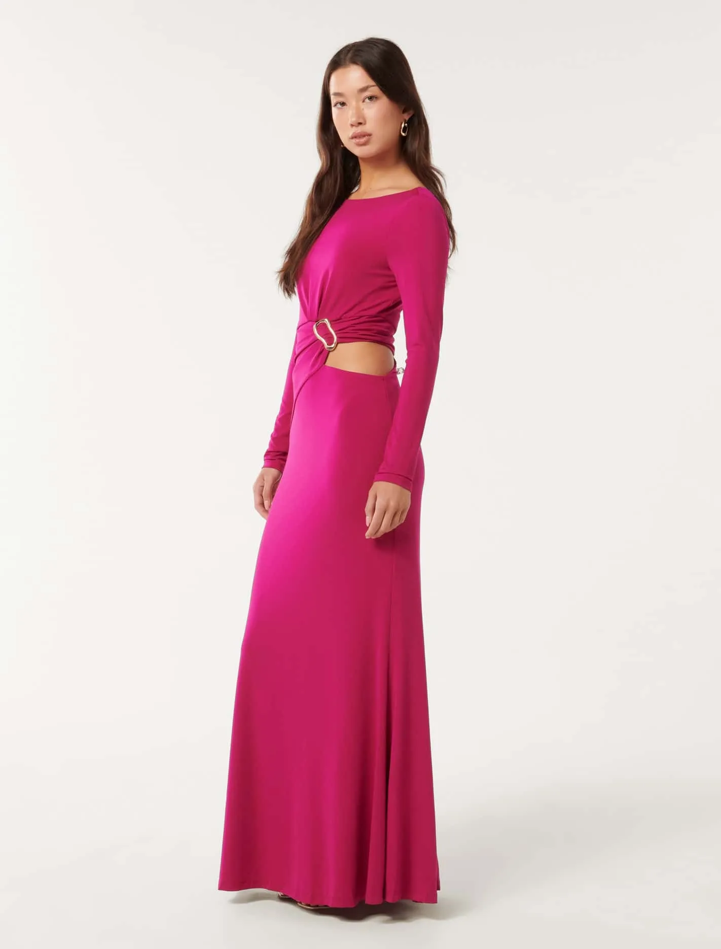Ida Cut Out Jersey Maxi Dress