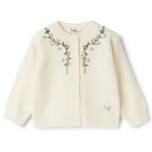 Il Gufo Embroidery Knit Cardigan