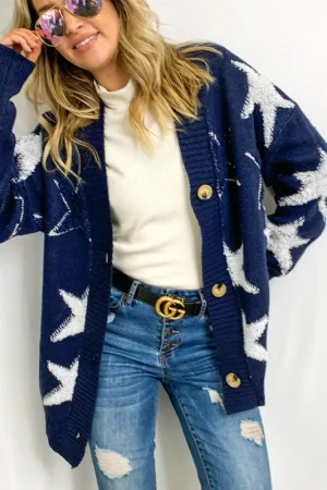 It's in the Stars Navy & White Sweater Cardigan {And the Why}