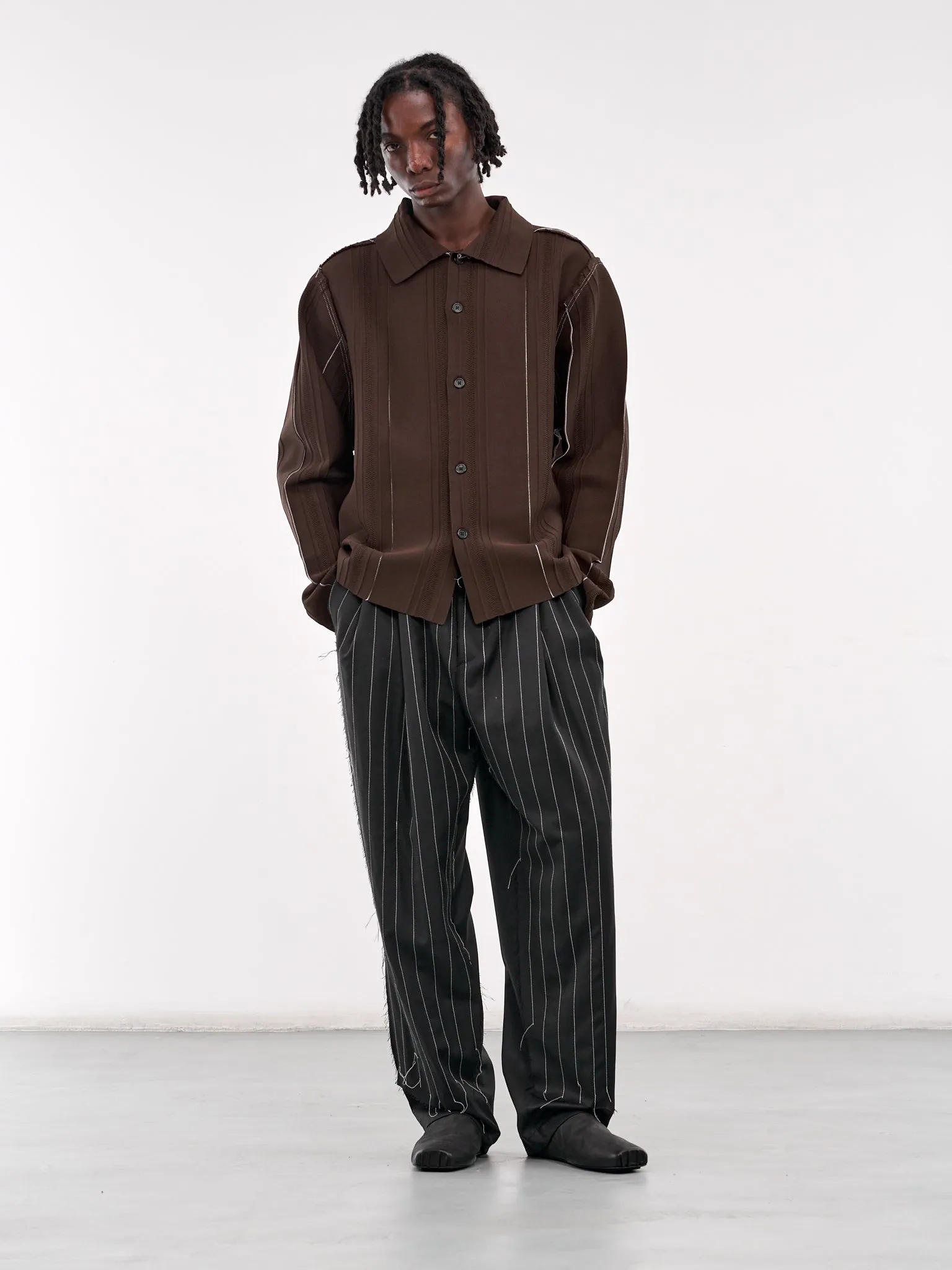 Knit Cardigan (19-03-06-01-BROWN)