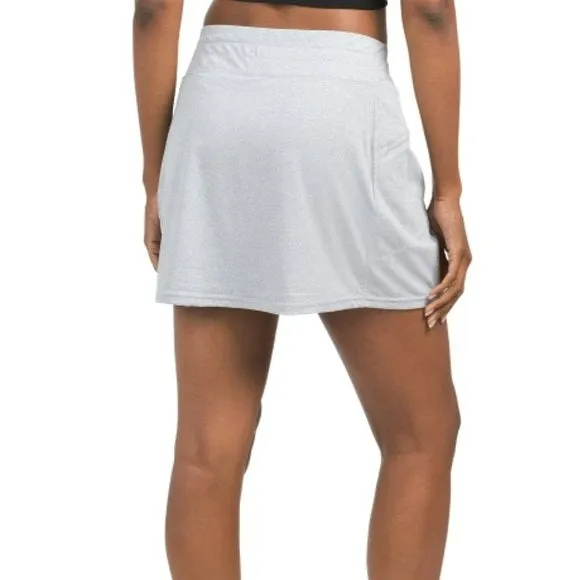 Kyodan Elastic Waistband Built-in Shorts Zippered Pocket Skort