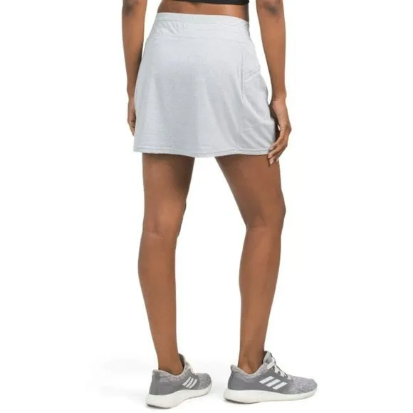 Kyodan Elastic Waistband Built-in Shorts Zippered Pocket Skort