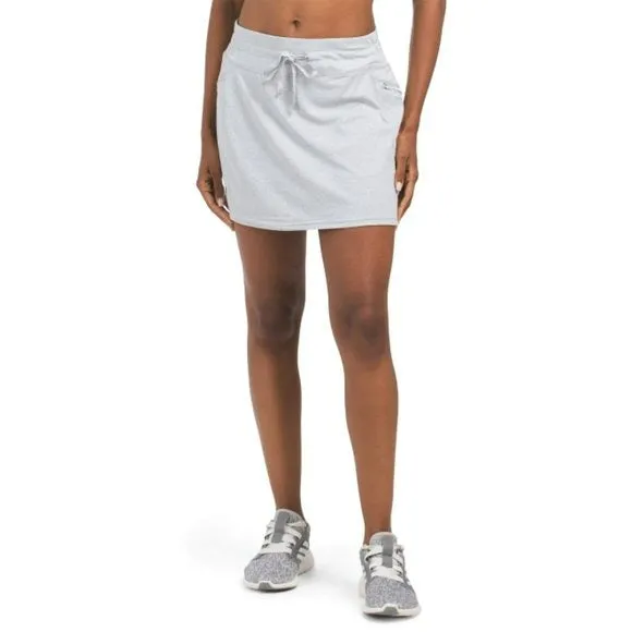Kyodan Elastic Waistband Built-in Shorts Zippered Pocket Skort