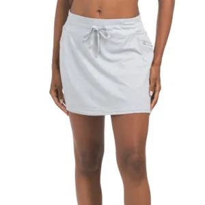Kyodan Elastic Waistband Built-in Shorts Zippered Pocket Skort