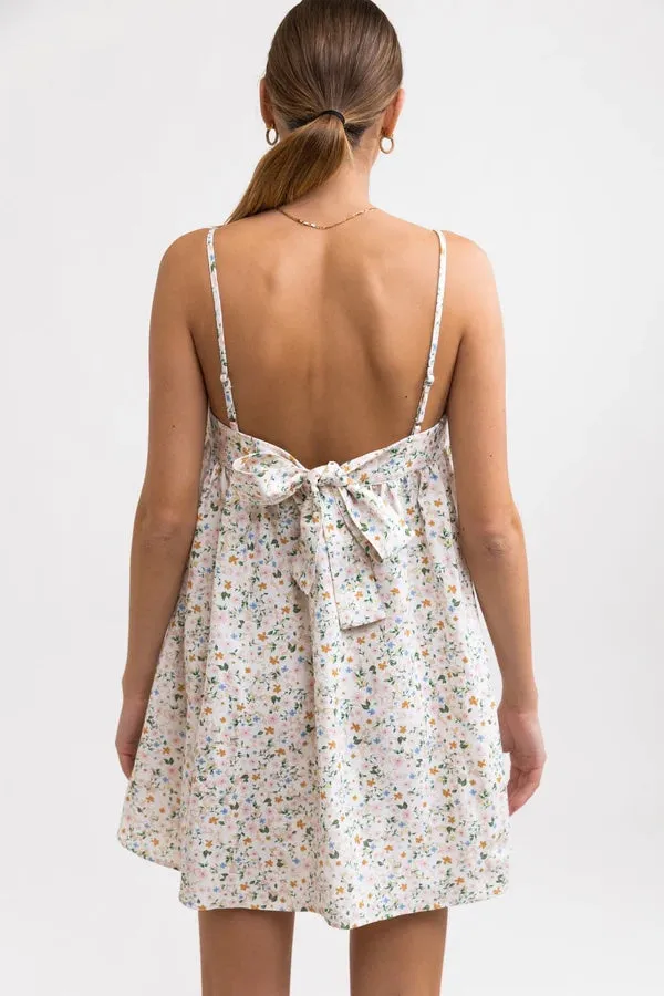 Lavinia Mini Dress (Peach Parfait)