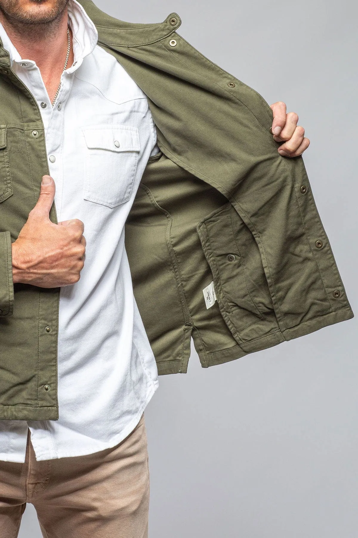 Leland Linen Trucker In Army