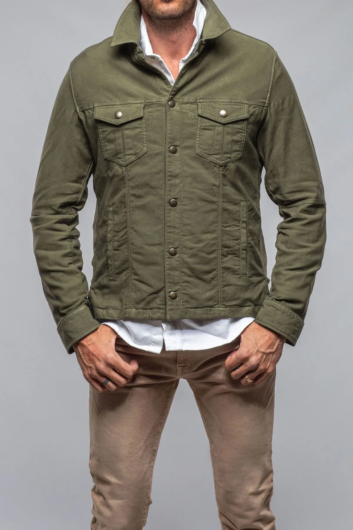 Leland Linen Trucker In Army