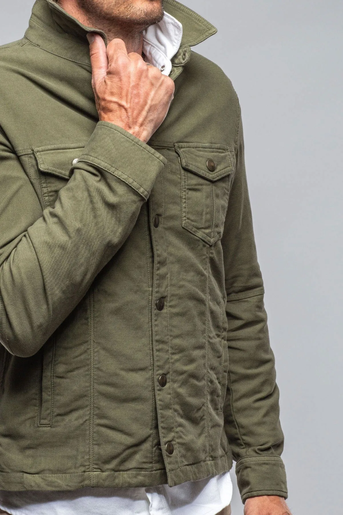 Leland Linen Trucker In Army