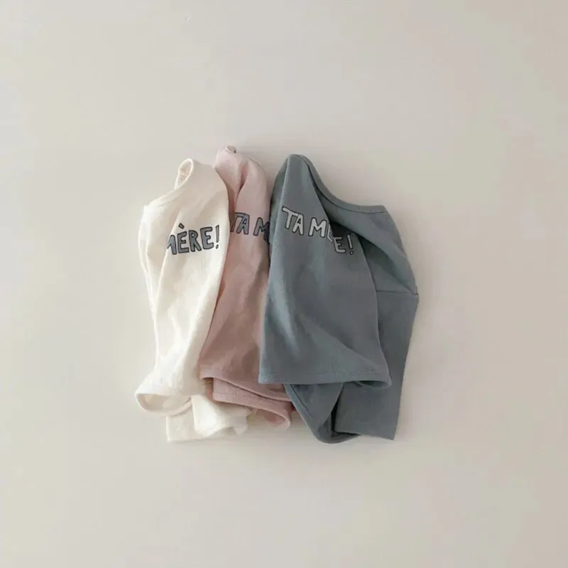 Long-Sleeved Letter Print T-Shirt