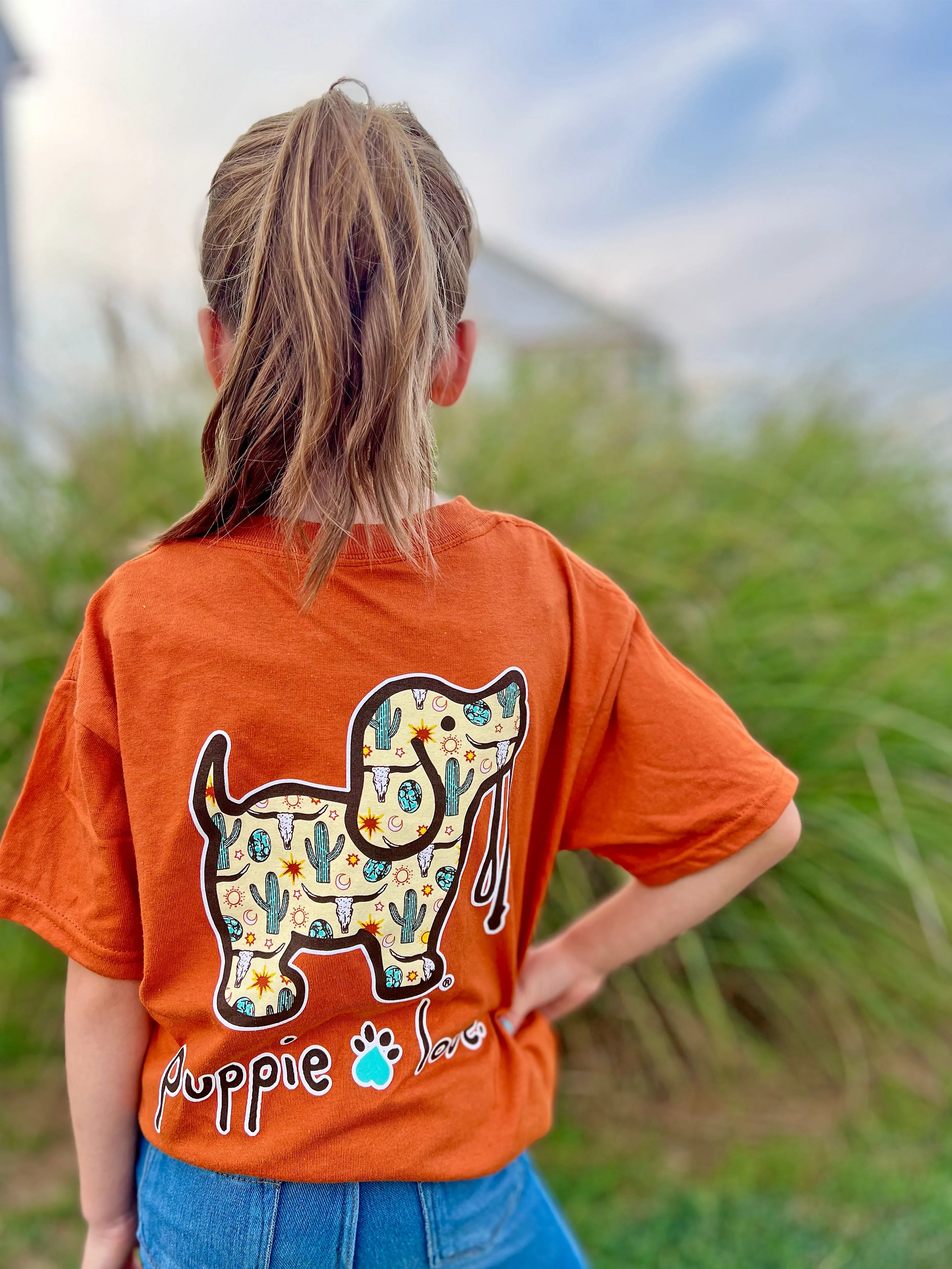 LONGHORN PATTERN PUP, YOUTH SS