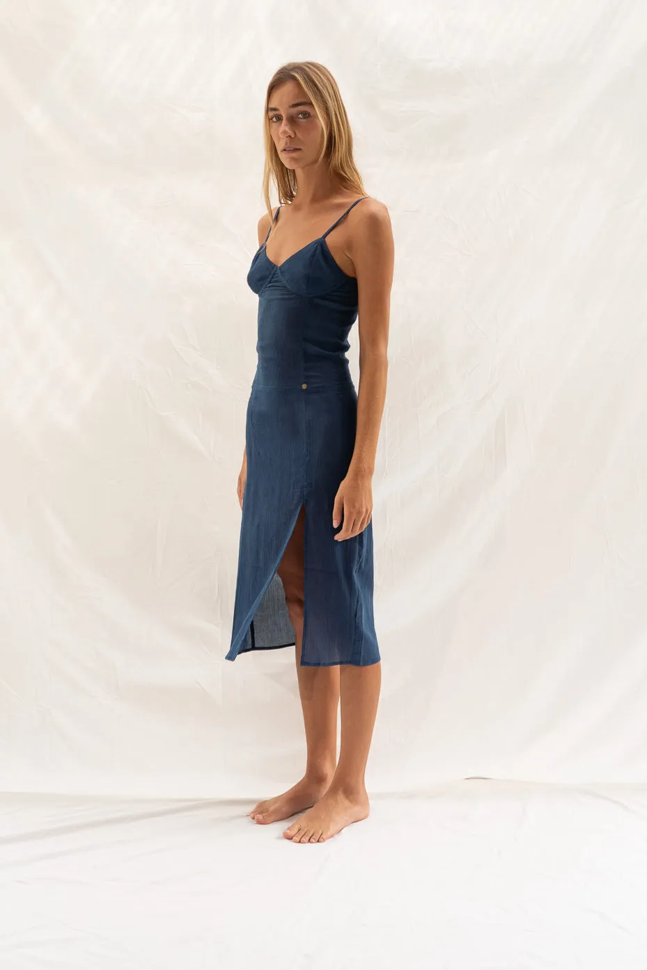 Mia Dress Indigo