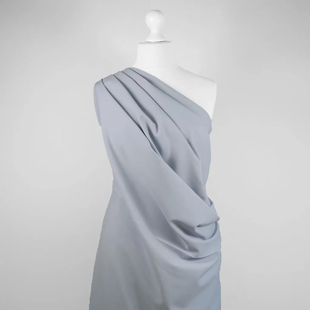 Milan - Almost Blue, Viscose Rich Ponte de Roma Fabric