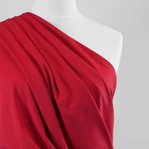 Milan - Bright Red, Viscose Rich Ponte de Roma Fabric
