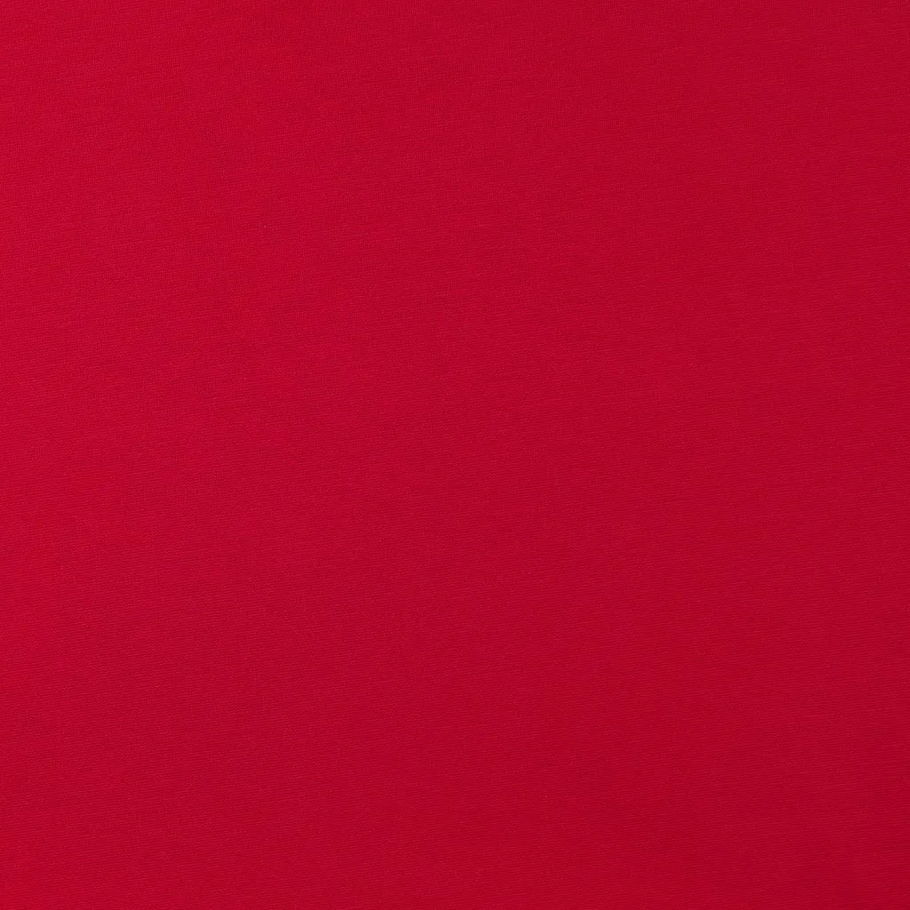 Milan - Bright Red, Viscose Rich Ponte de Roma Fabric