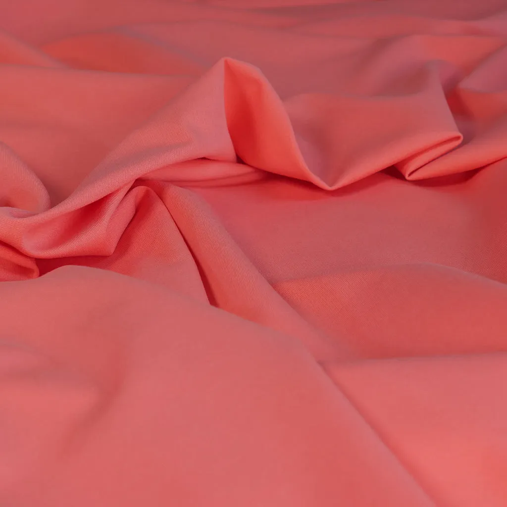 Milan - Light Coral, Viscose Rich Ponte de Roma Fabric