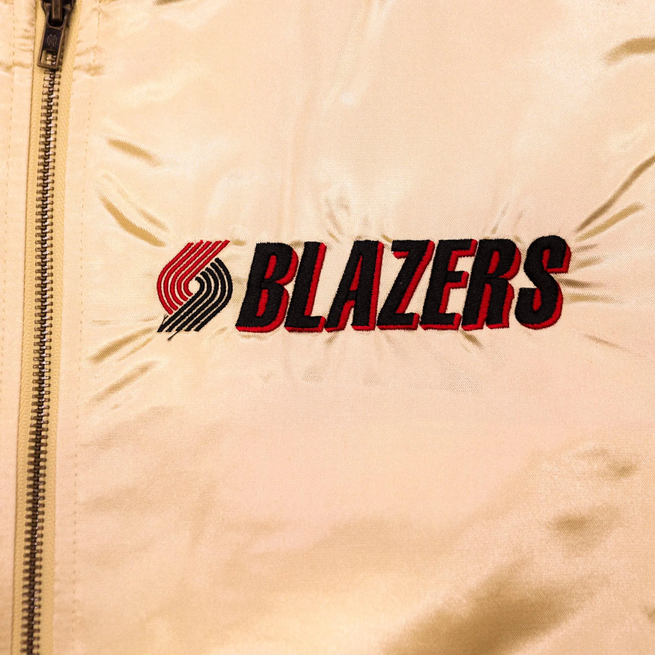 Mitchell & Ness Gold Vintage Satin Jacket