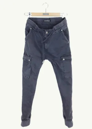 NATACHA  - Combat  Pocket Jeans  -  Anthracite