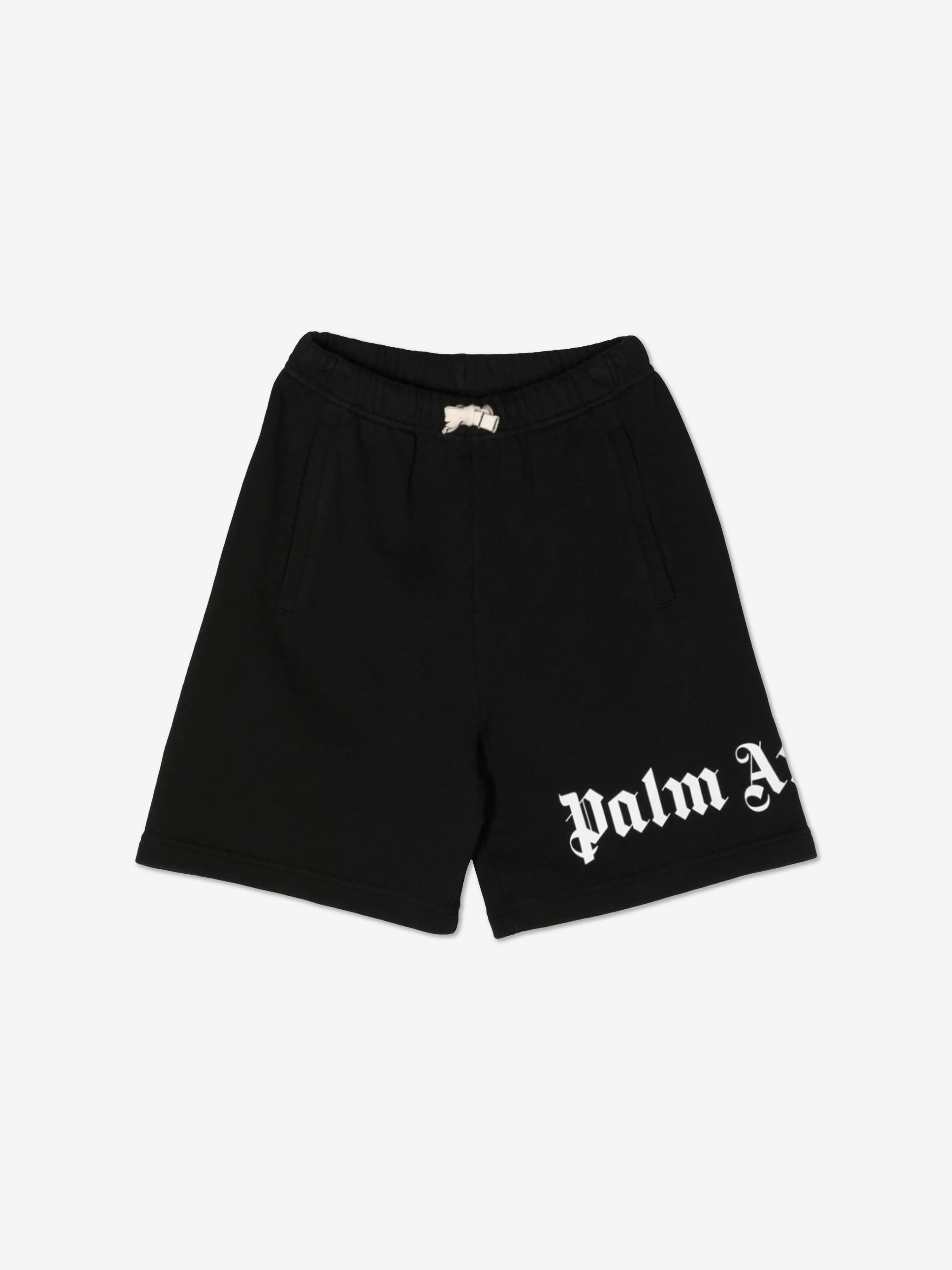 Palm Angels Boys Classic Overlogo Shorts in Black
