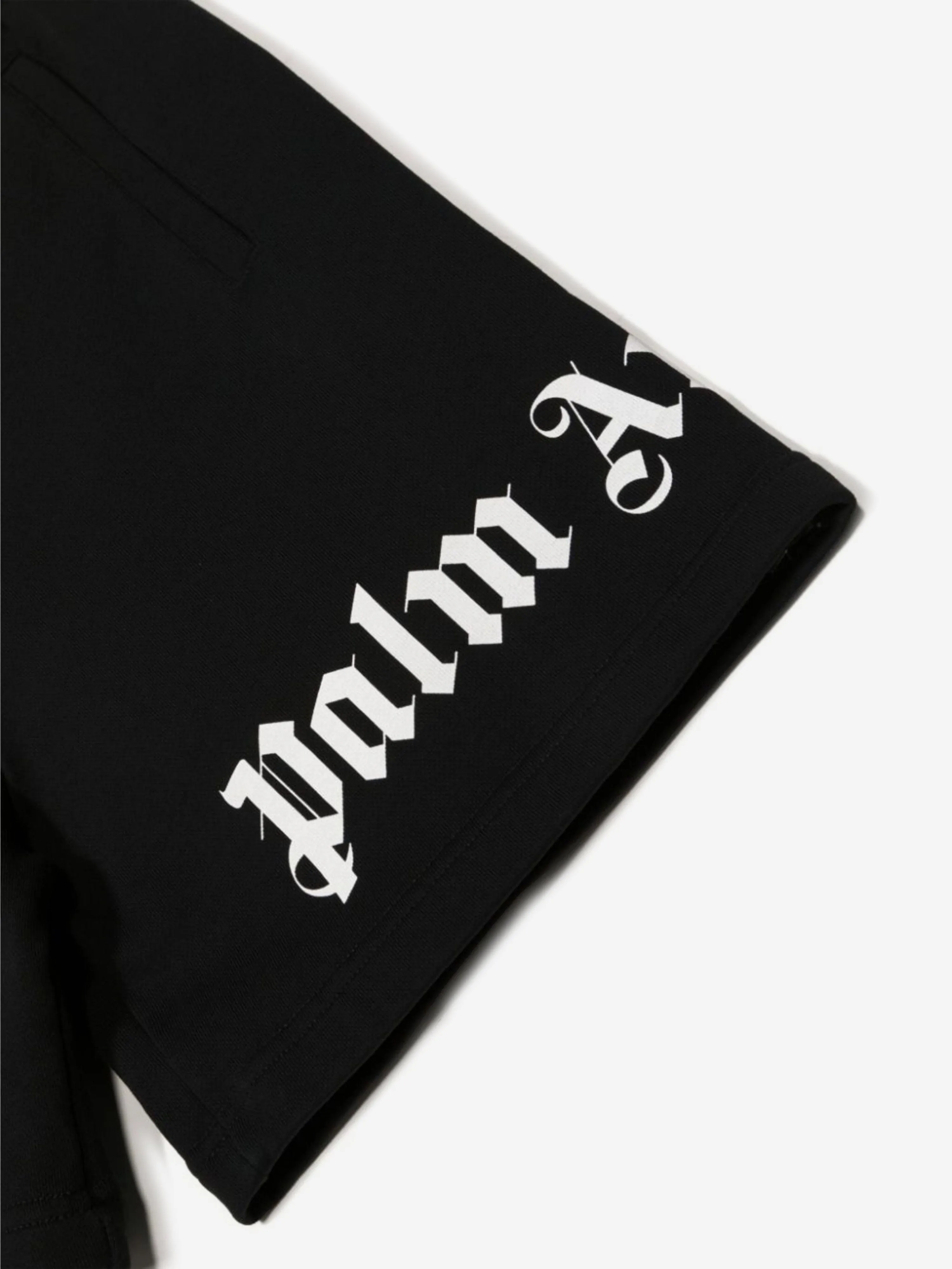 Palm Angels Boys Classic Overlogo Shorts in Black
