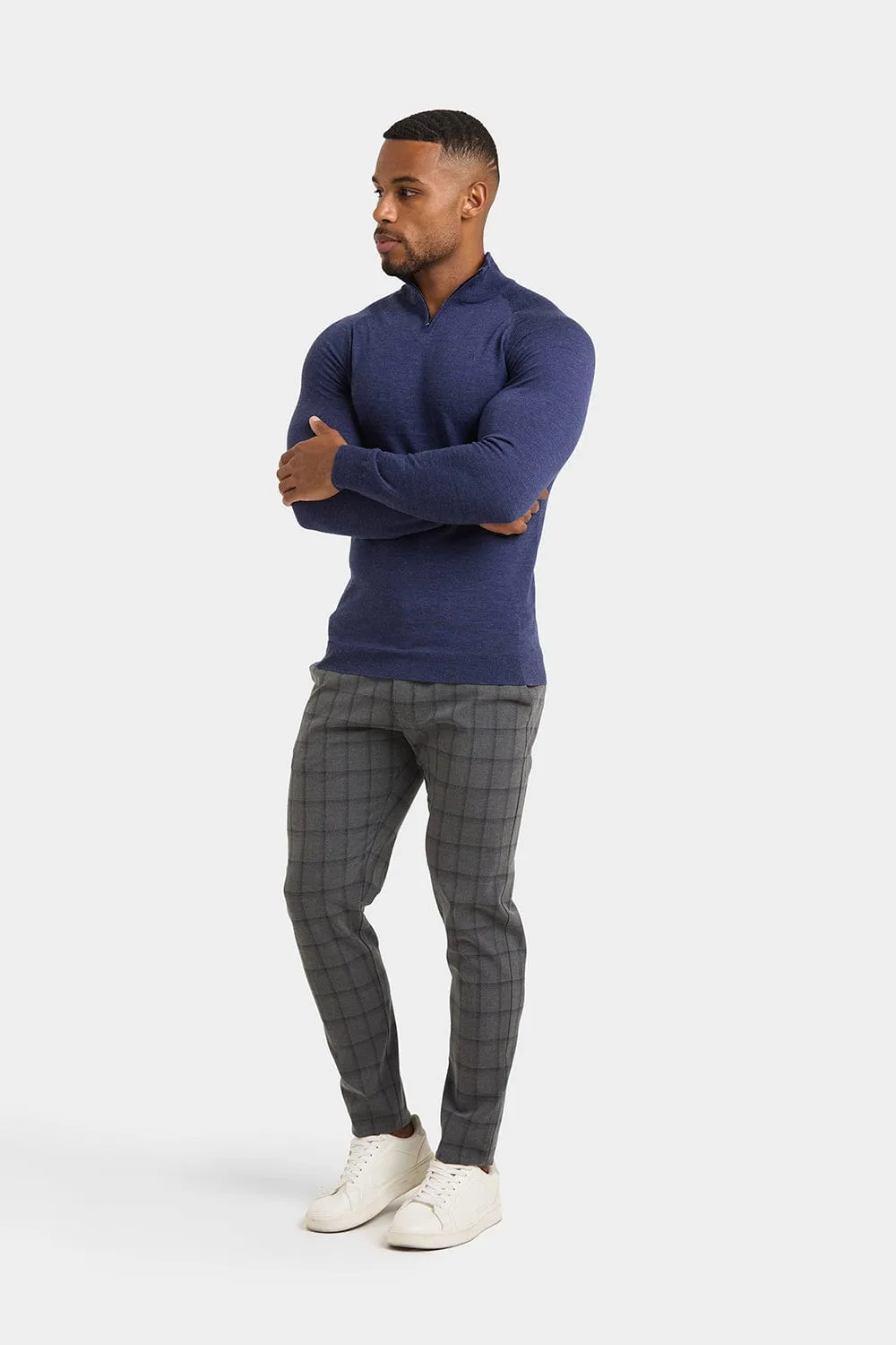 Patterned Trousers in Grey