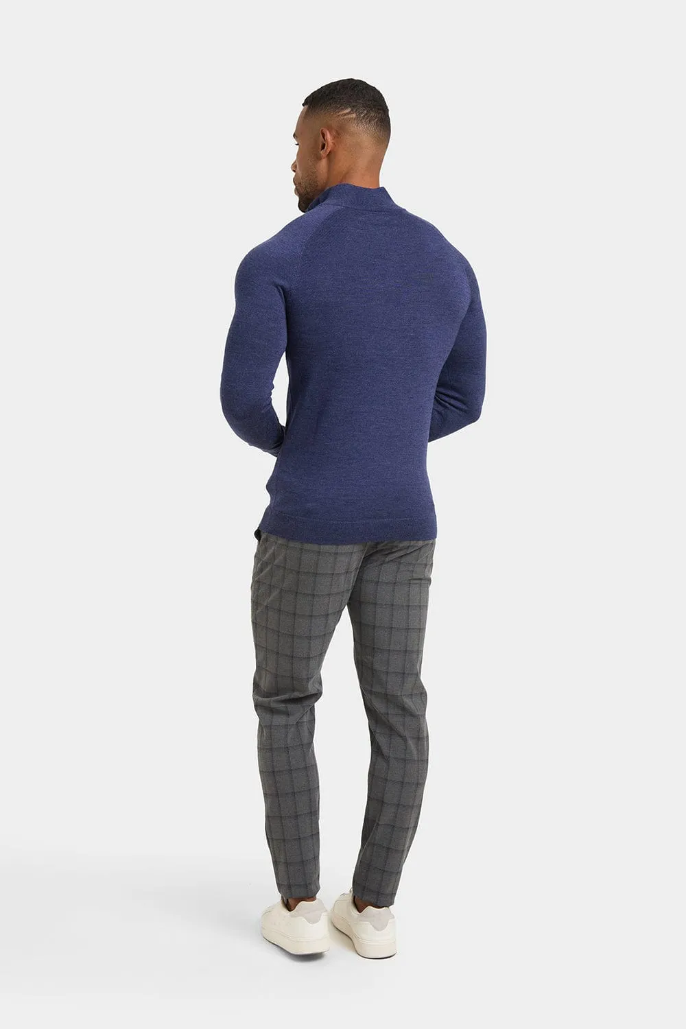 Patterned Trousers in Grey
