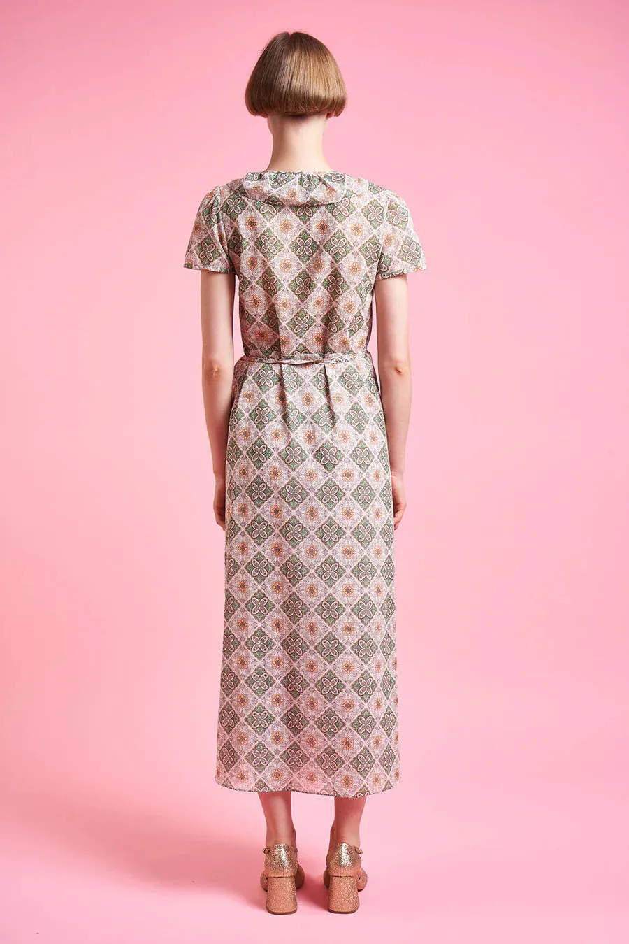 Paul & Joe Marjolene Midi Wrap Cotton Printed Dress
