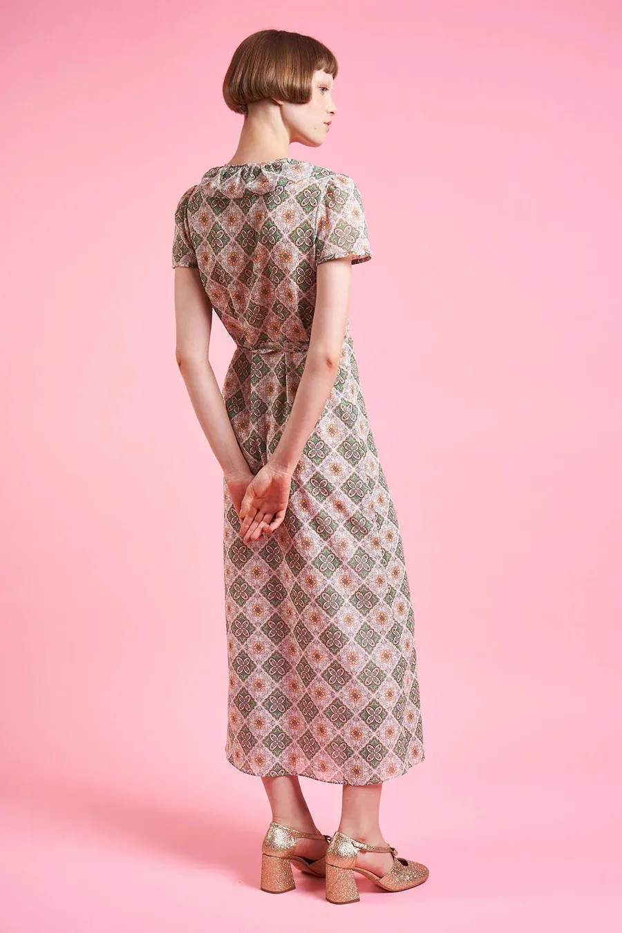 Paul & Joe Marjolene Midi Wrap Cotton Printed Dress