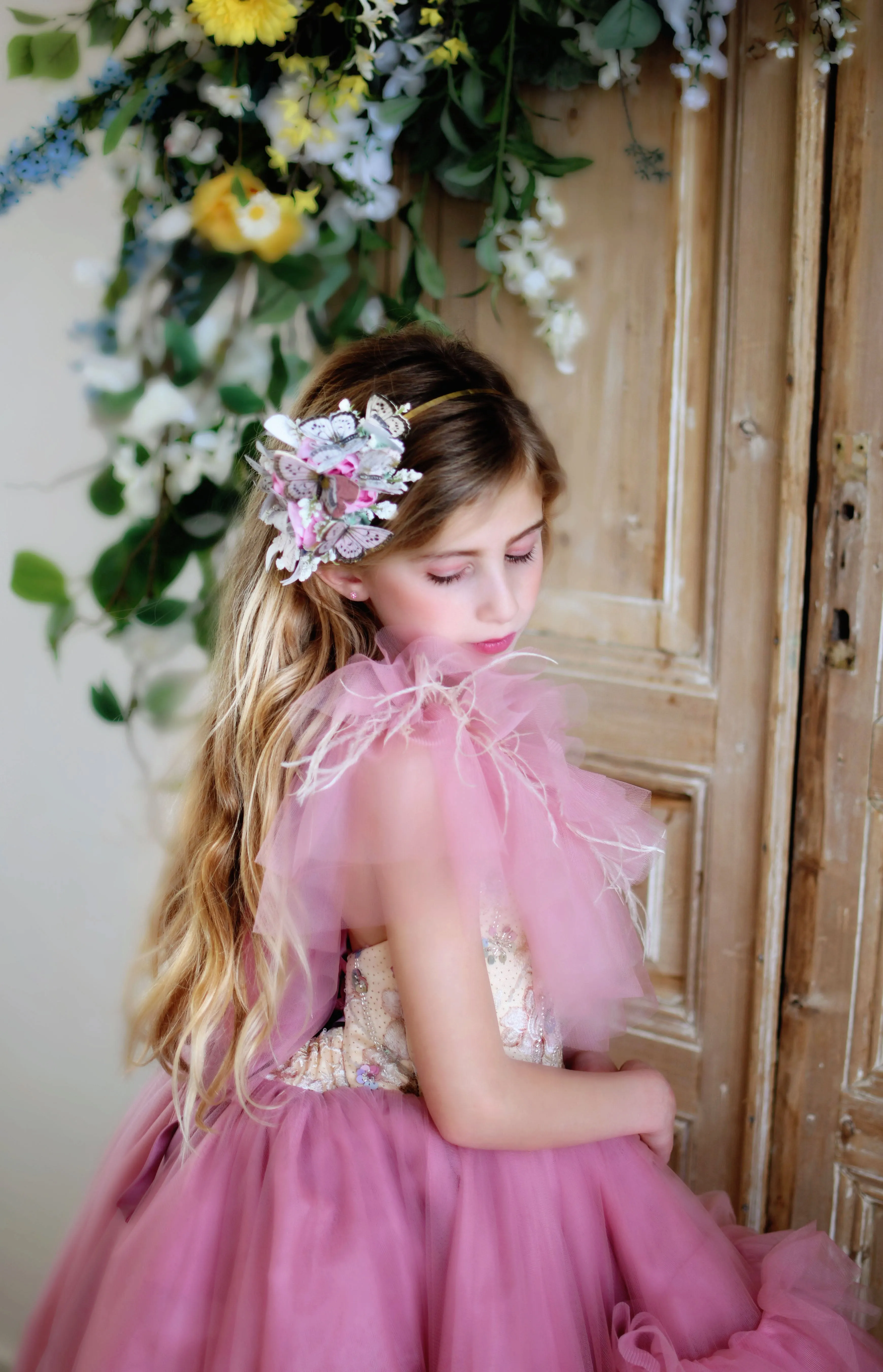 "Rose Printemp" - High Low Gown (Custom color options)  Editorial Dress, Couture Gown, Special Occasion Dress