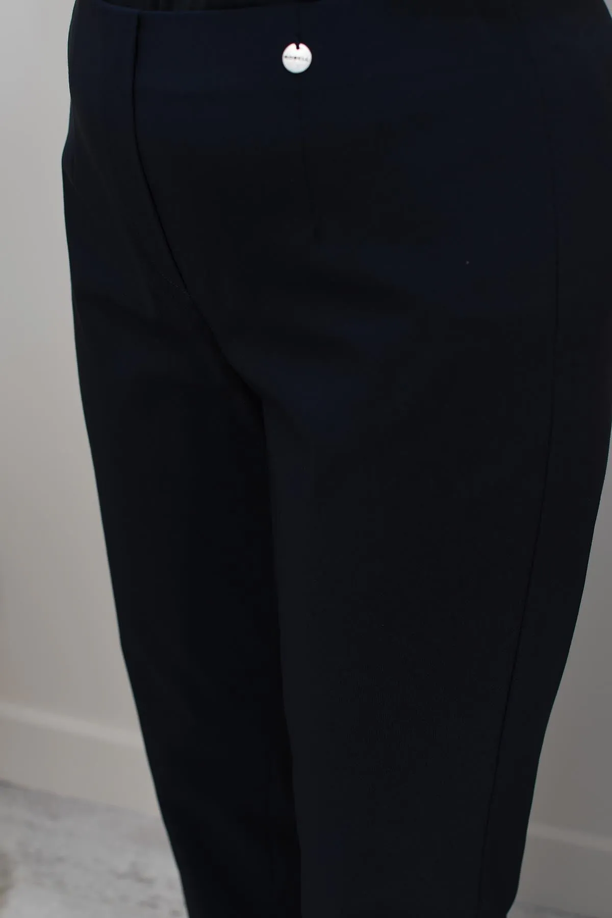 Robell Marie Navy Petite 29" Trousers - 51412 5499 69K