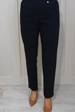 Robell Marie Navy Petite 29" Trousers - 51412 5499 69K