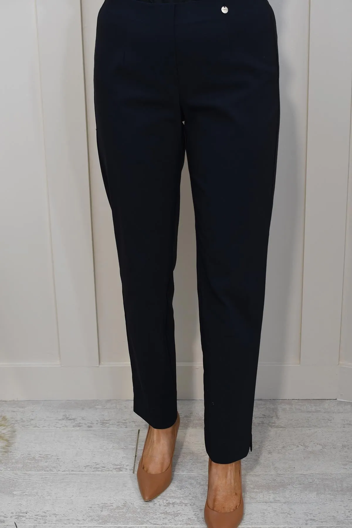 Robell Marie Navy Petite 29" Trousers - 51412 5499 69K