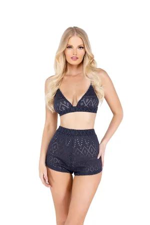 Roma 2PC Cozy Pointelle Bra Set Roma Confidential