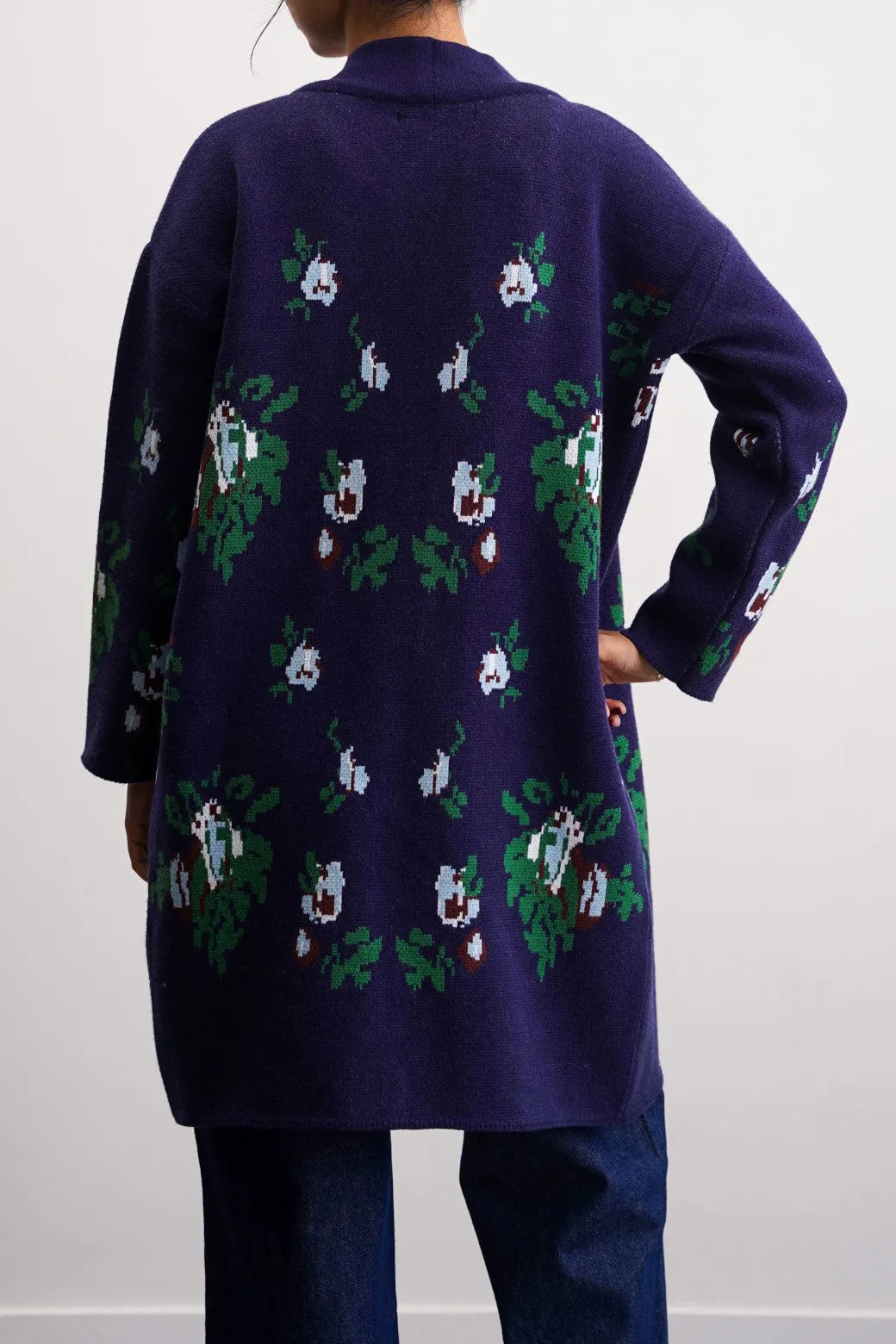 ROSES JACQUARD CARDIGAN