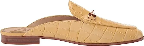 Sam Edelman Linnie Desert Sun Chain Embellished Slip On Almond Toe Flat Mules