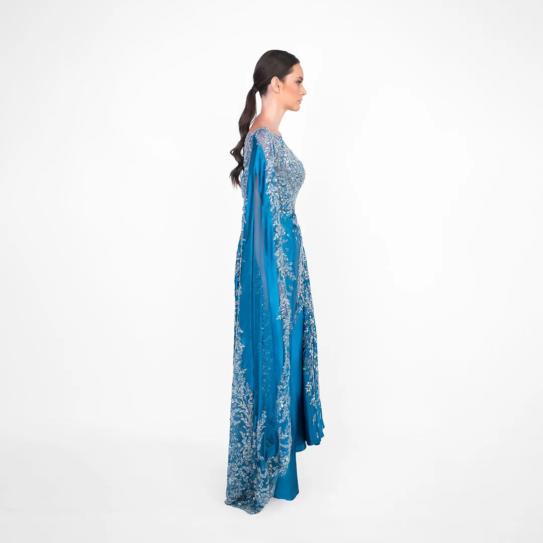 Sapphire Nightfall Elegance Dress