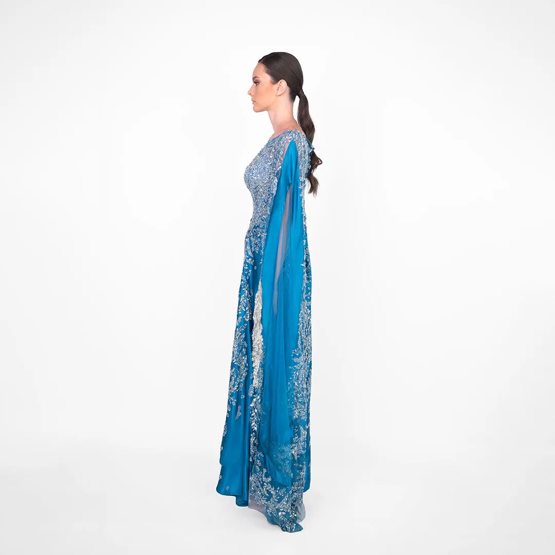 Sapphire Nightfall Elegance Dress