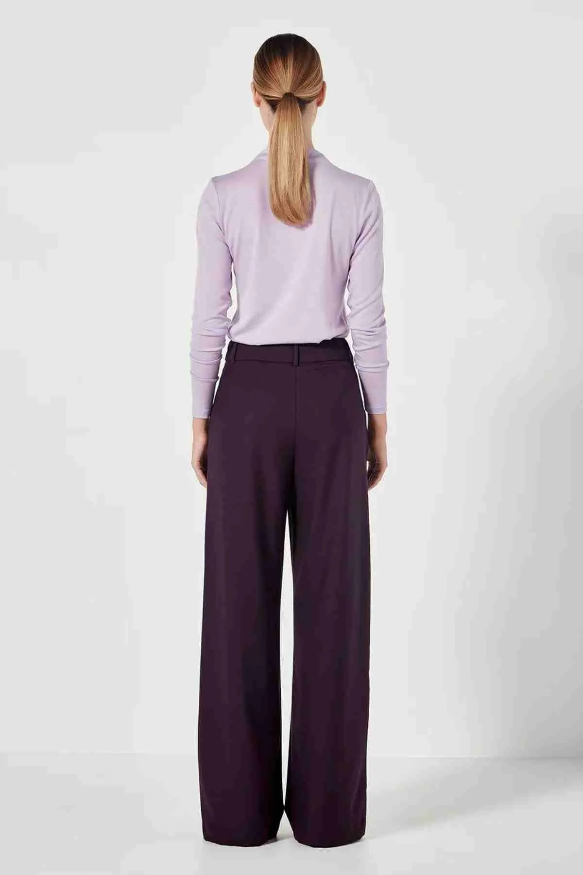 SELBOURNE TROUSER AUBERGINE
