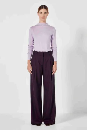 SELBOURNE TROUSER AUBERGINE