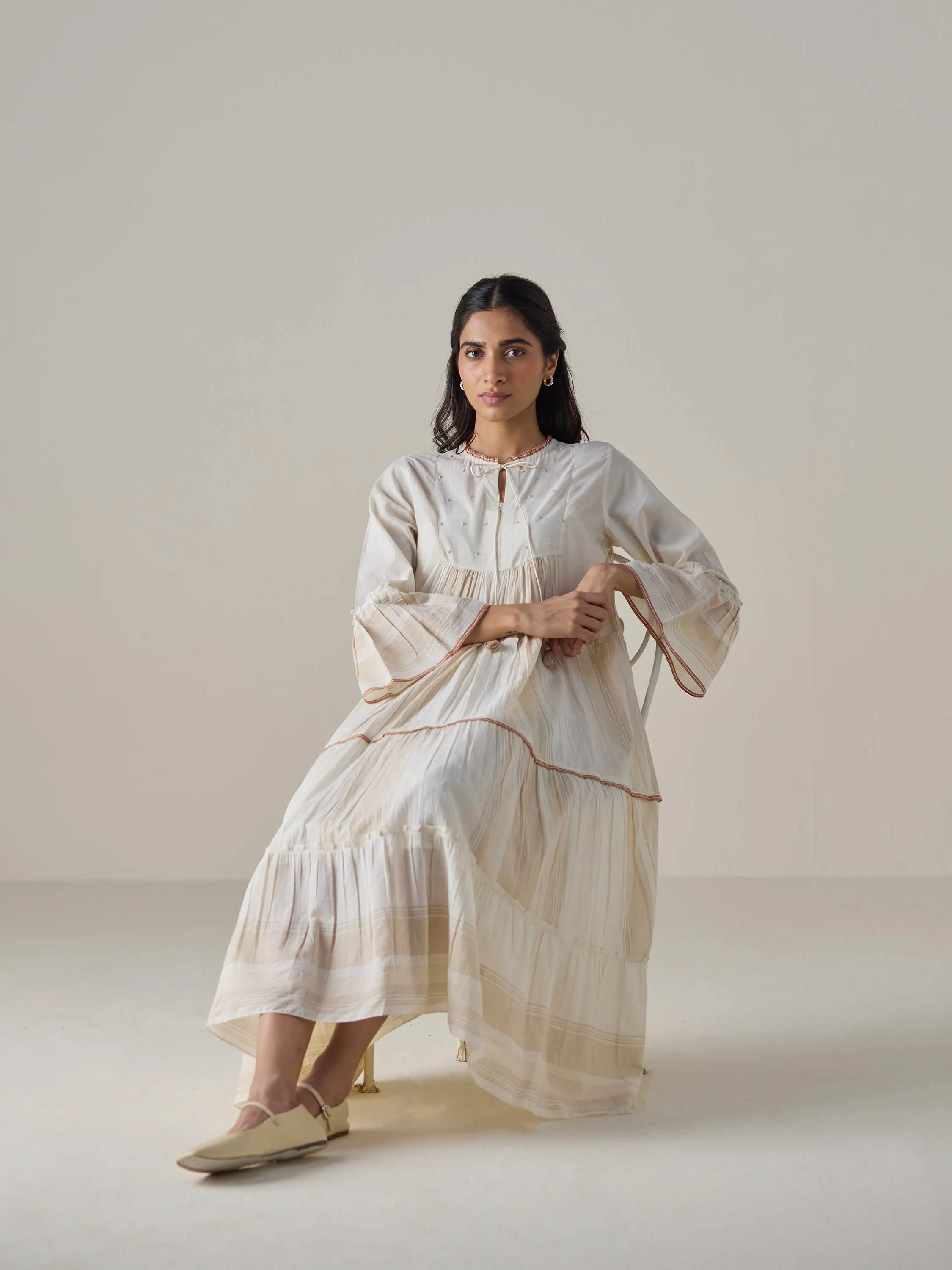 Sepia Floater Tier Dress