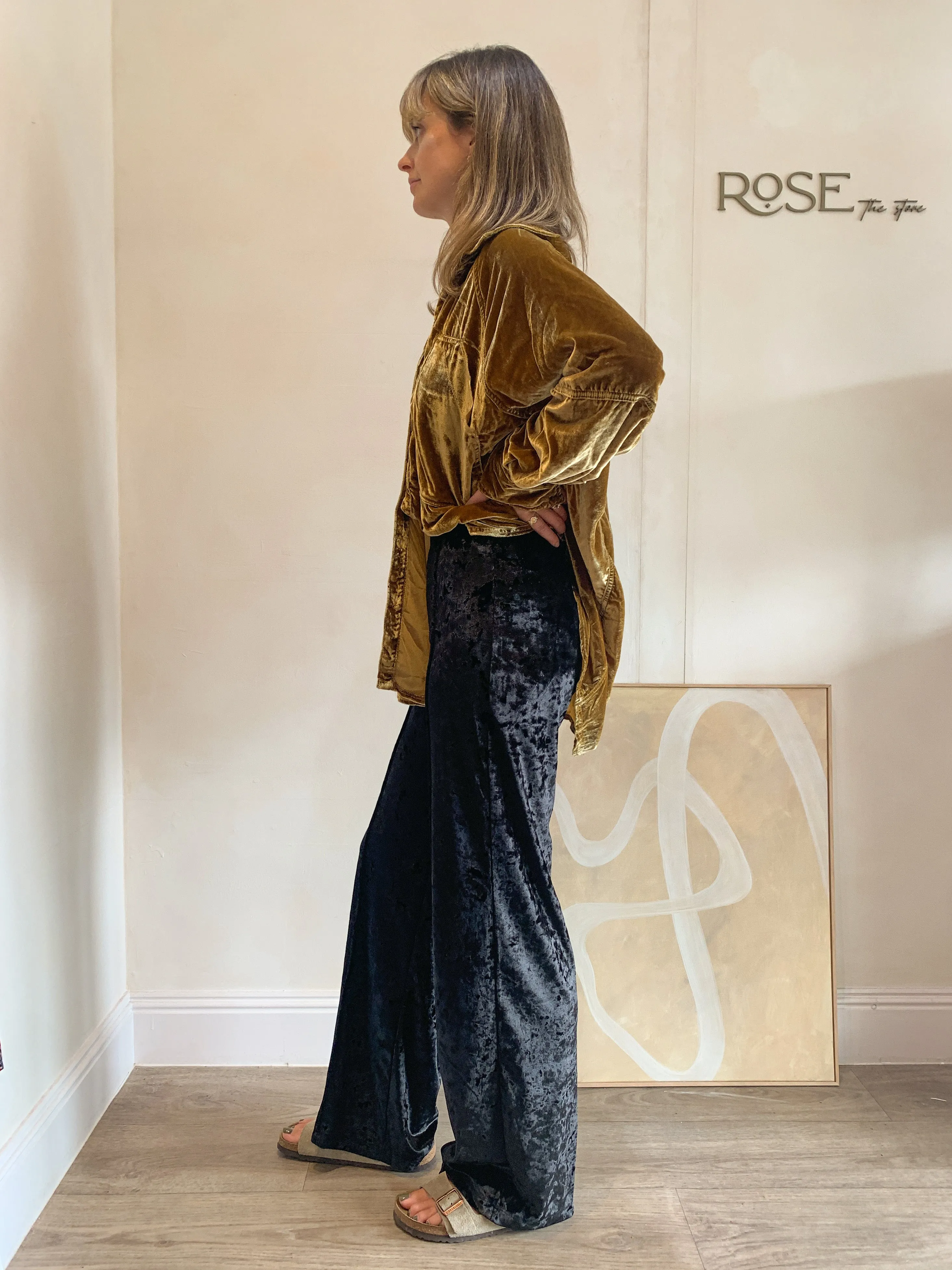Susanne Wide Leg Pants - Black