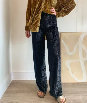 Susanne Wide Leg Pants - Black