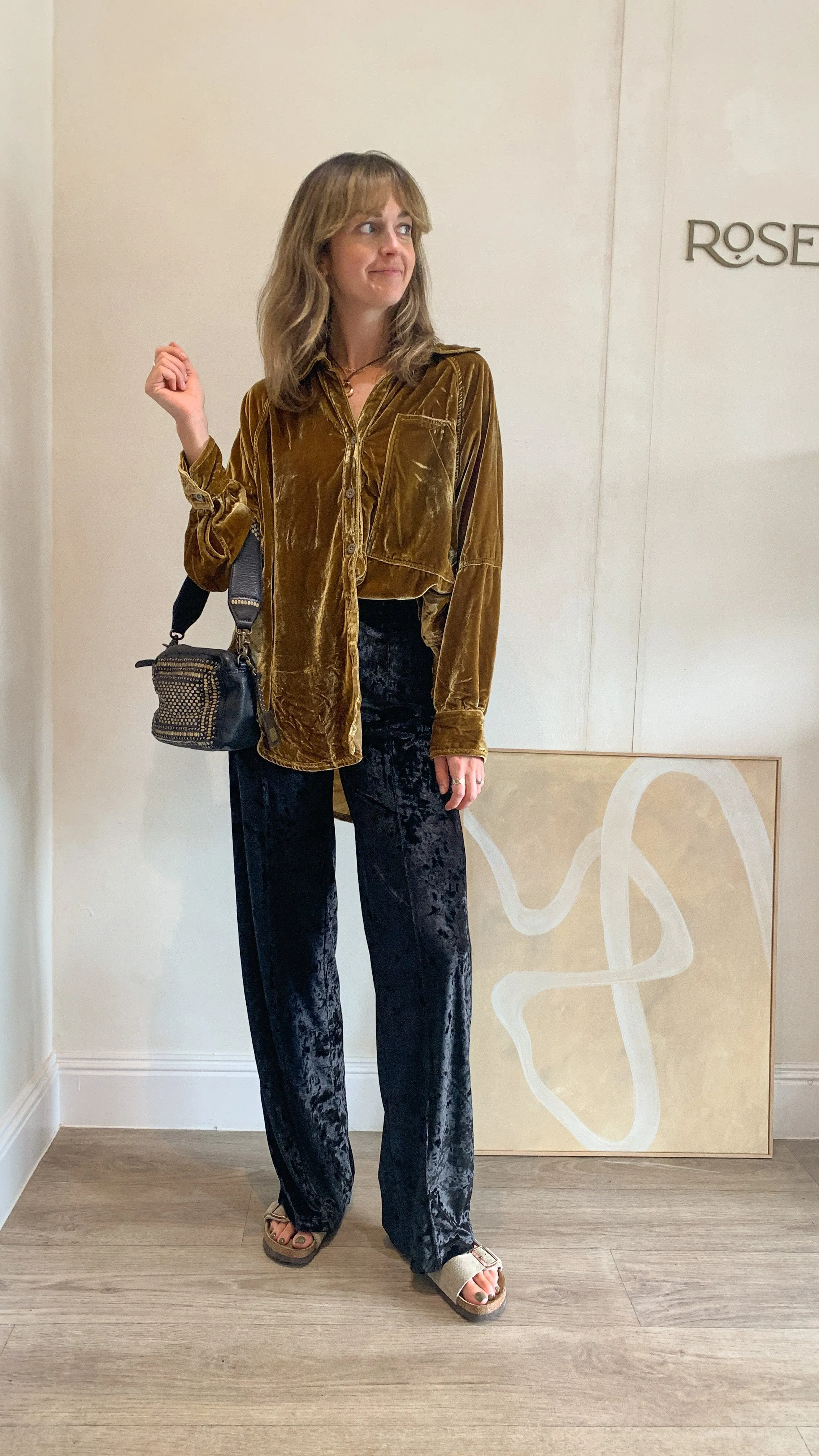 Susanne Wide Leg Pants - Black