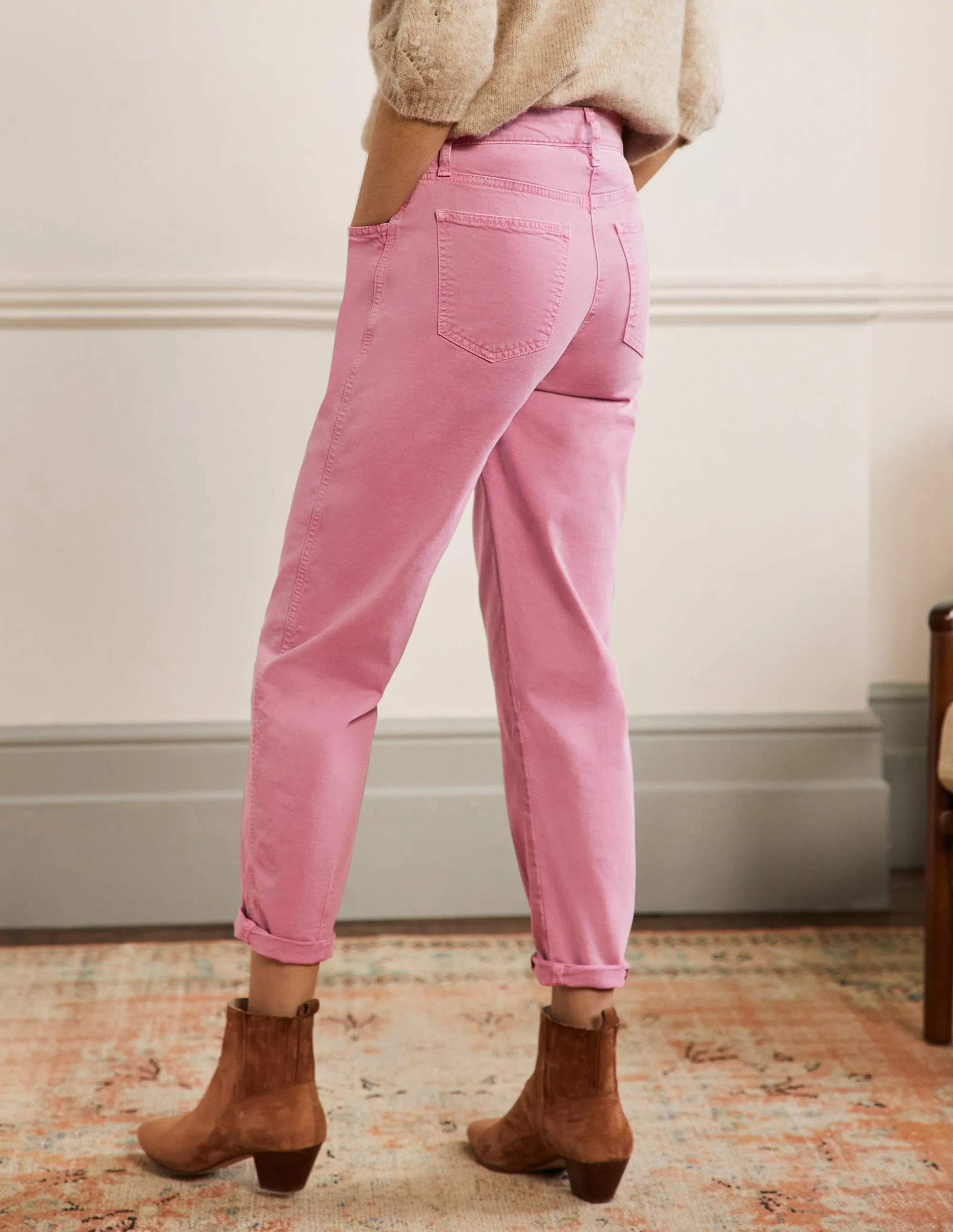 Tapered Chino Trousers-Cherry Smoothie