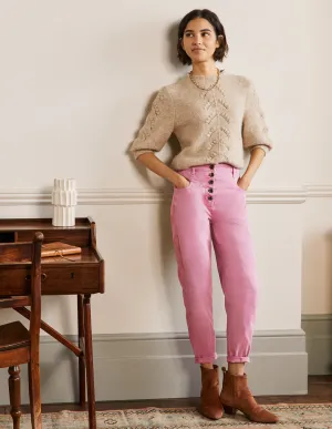 Tapered Chino Trousers-Cherry Smoothie
